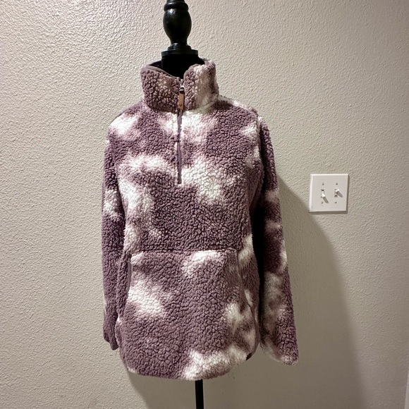 Livoutdoor Life-Integrity-Earth Sherpa Long Sleeve Kangaroo Sweatshirt in EUC - Picture 2 of 7